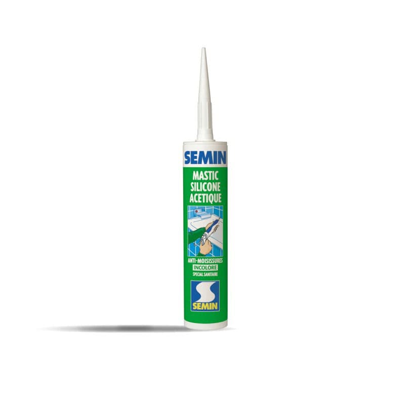 MASTIC SILICONE ACETIQUE INCOLORE, Силіконовий герметик санітарний прозорий, 310 мл