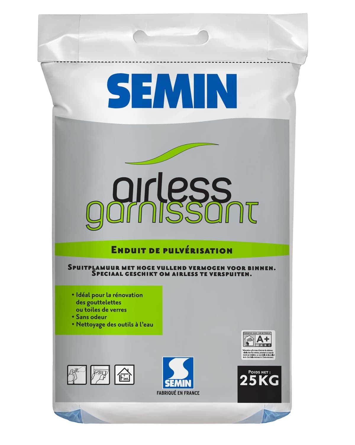 AIRLESS GARNISSANT Шпаклівка для мех. нанесення, 25 кг п/е мішок